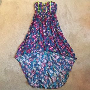 Only worn once Target hi-low floral dress